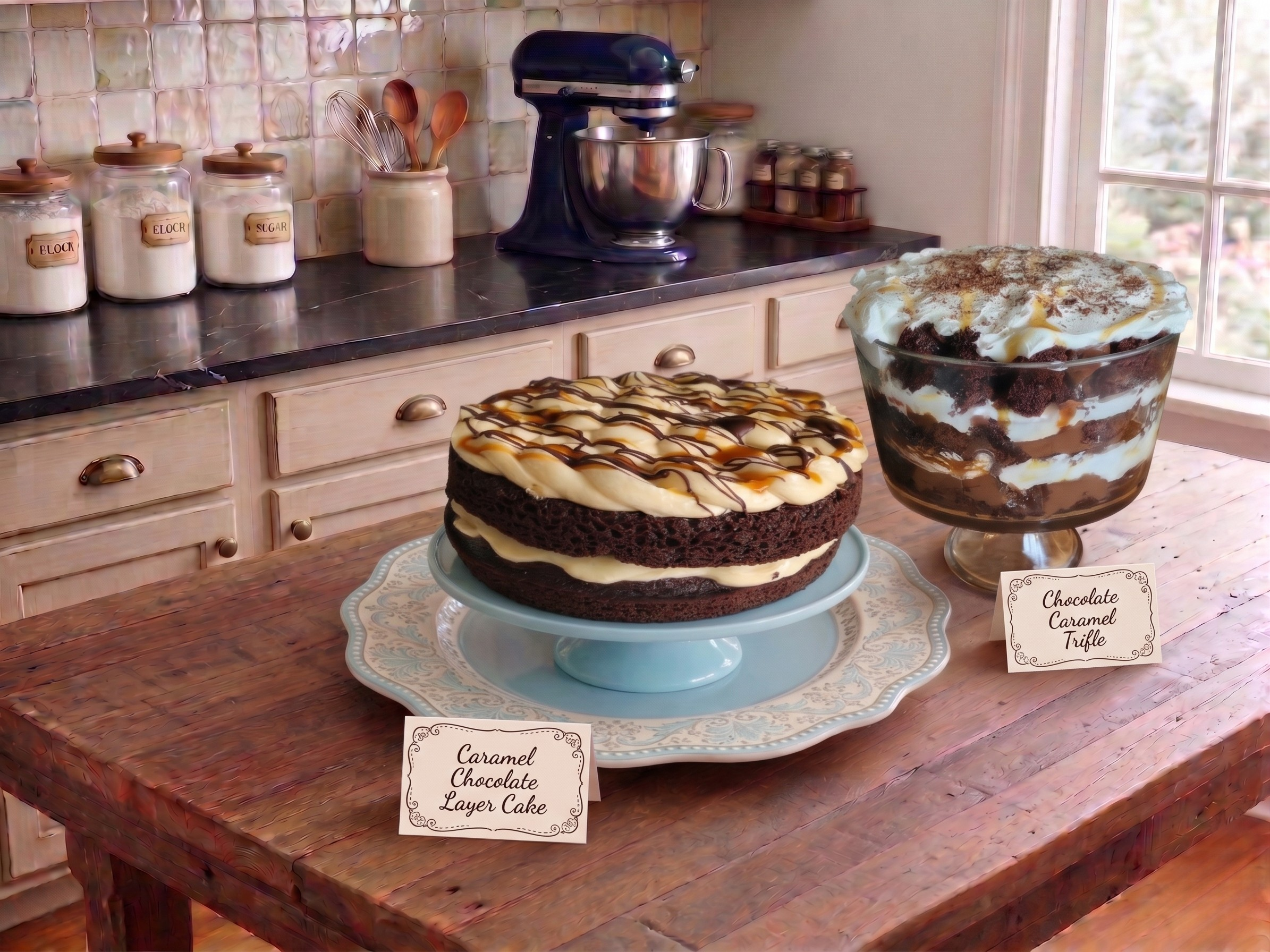 Caramel Chocolate Cake & Trifle from Crouch Manor Confectionary