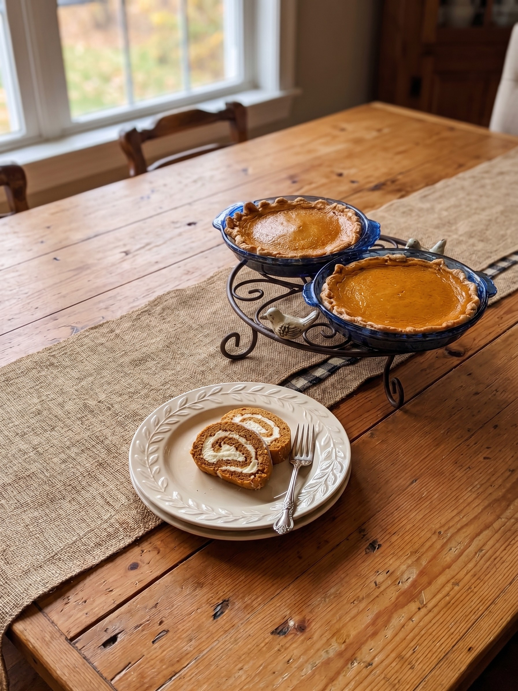 Pumpkin Pie & Roll for Thanksgiving at Crouch Manor Confectionary